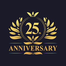 25th anniversary badge
