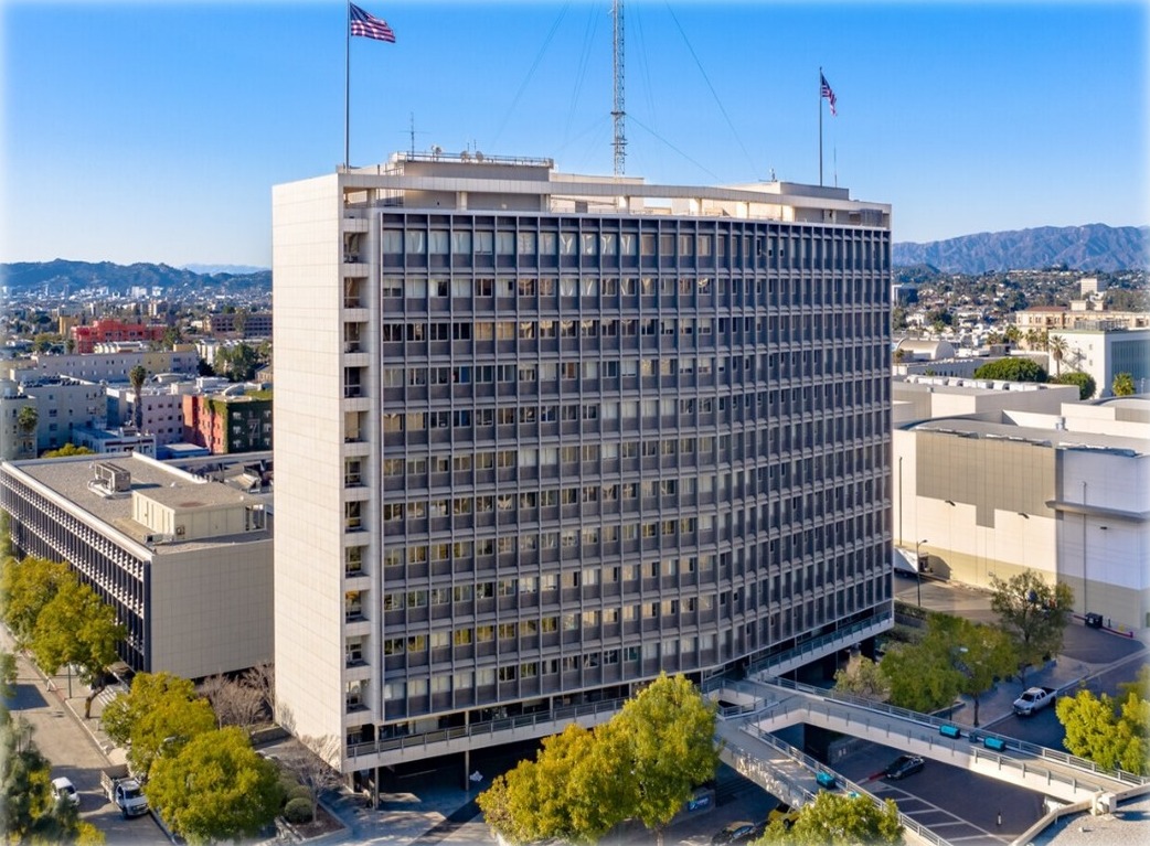 Los Angeles Center Studios office tower exterior