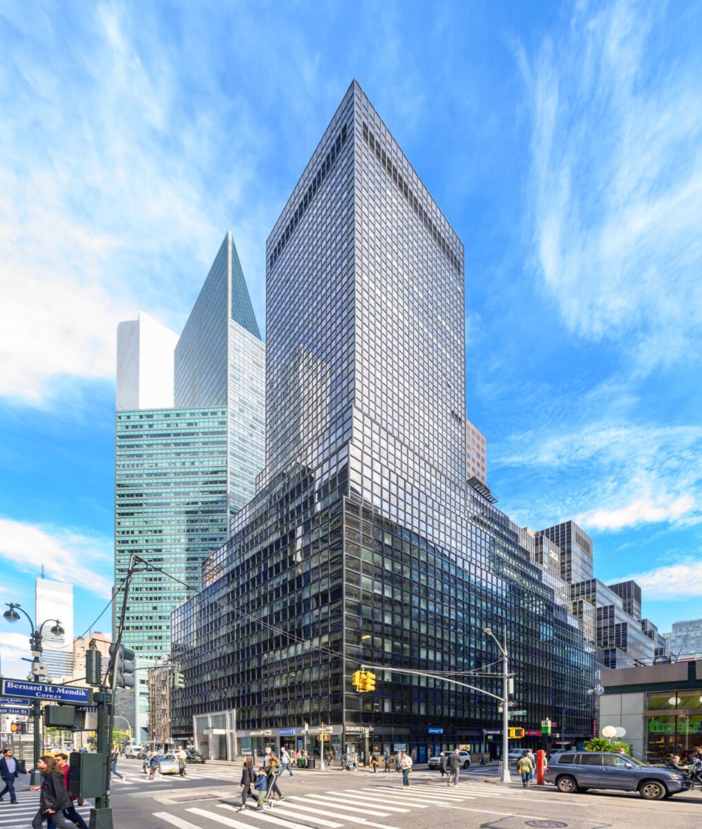 Exterior view of 575 Lexington Avenue, a commercial high-rise office tower in New York City